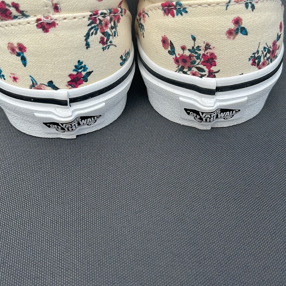 Vans off-the-wall flowered sneakers new tags size 7 1/2 - Picture 8 of 8